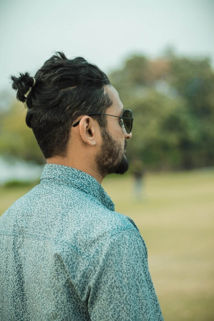 long hairstyle for men ponytail
