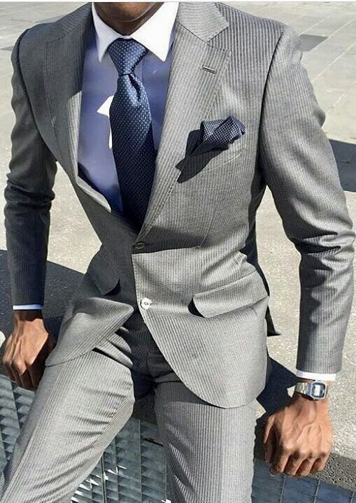 grey suit interview attire