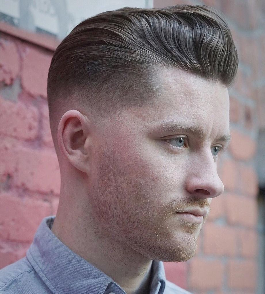 best hairstyles for men with thin hair LOWER POMPADOUR