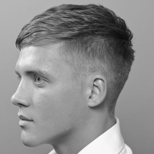 best hairstyles for men with thin hair TEXTURED CROP WITH TAPERED SIDES