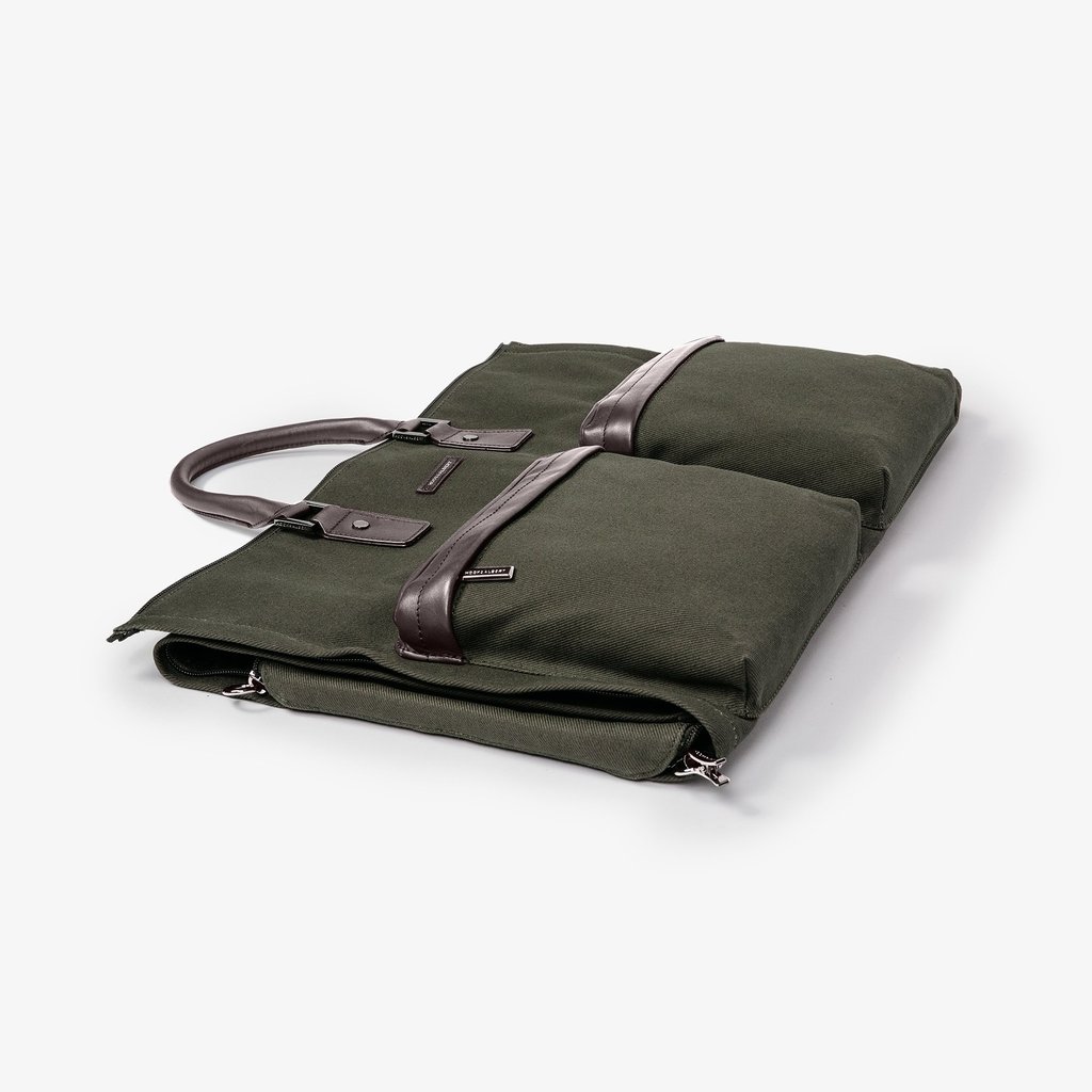 Hook + Albert Olive Twill Garment Weekender Bag