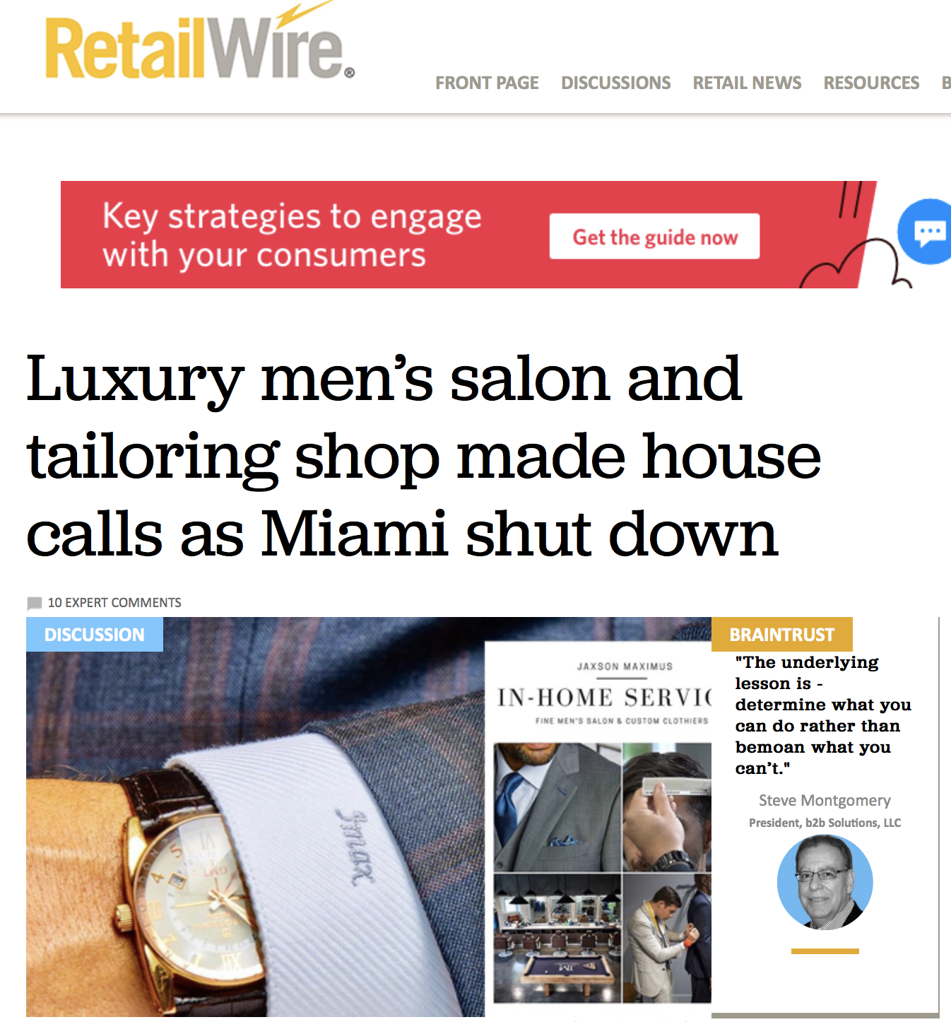 Retail wire article