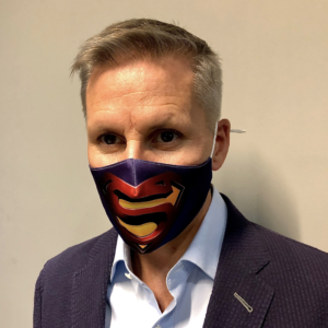 fashion face mask superman