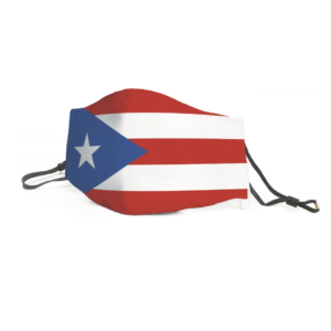 Puerto Rican Flag Face Mask