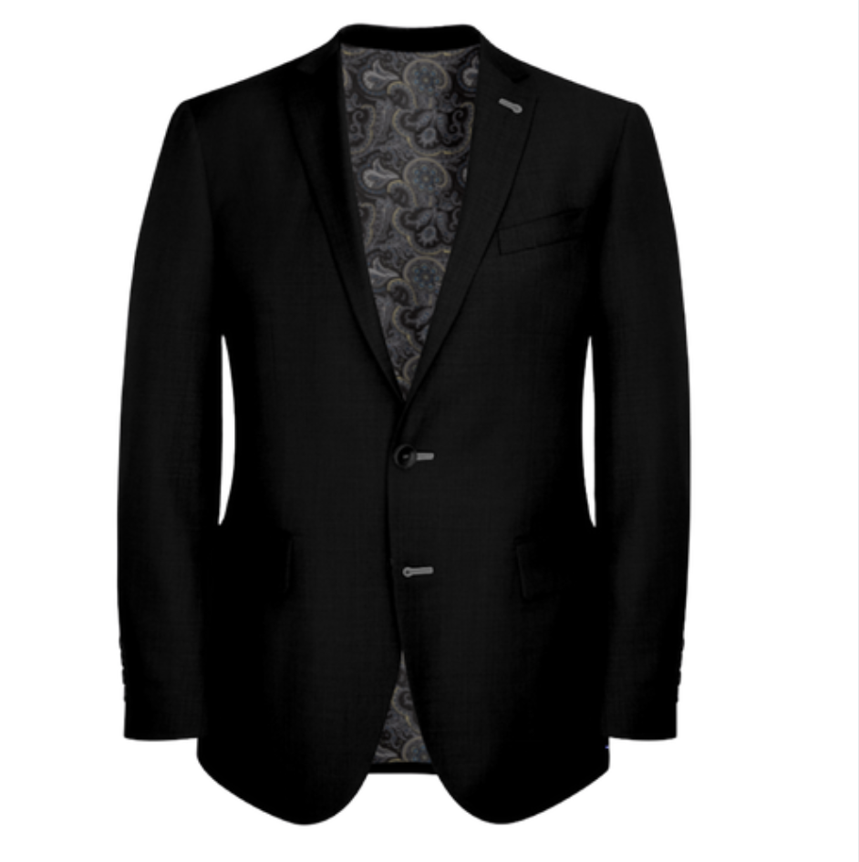 Black Suit With Grey Lining
